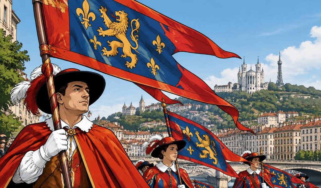 Les pennons de Lyon : histoire et traditions d’un symbole emblématique